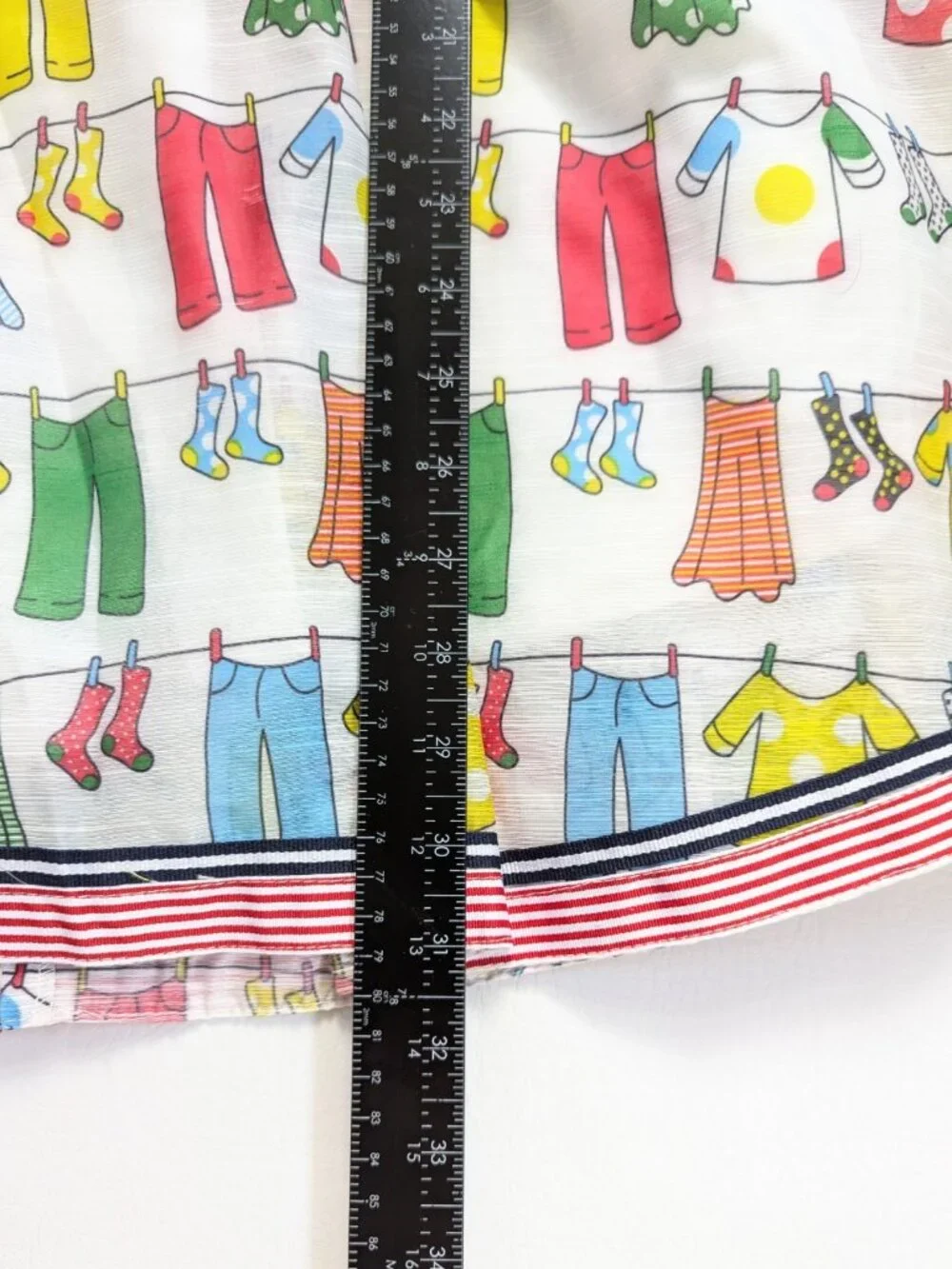 Girls Sundress Novelty Clothesline Print Size 160cm 10-12 yrs Whimsical Retro